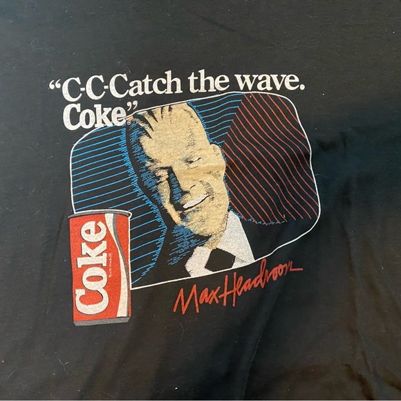Vintage Max Headroom Coke T-Shirt - Picture 2 of 5